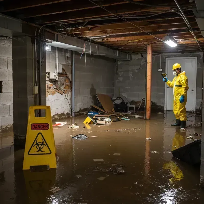 Flooded Basement Electrical Hazard in Clayton County, GA Property